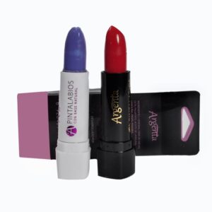 Argenta Cream Lipstick Duo - Vibrant Red and Purple Lip Colors