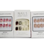 Beautiful Floral & Checkered Nail Patches - Instant Manicure Stickers