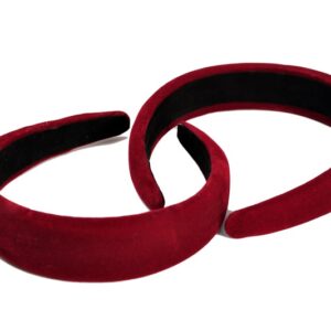 Red Velvet Padded Headband Comfortable Hair Accessory